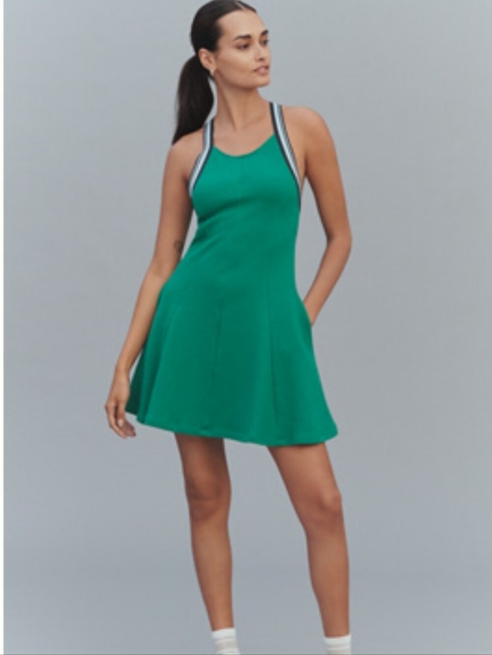NWT Daily Practice Crisscross-Back Swing Mini Dress